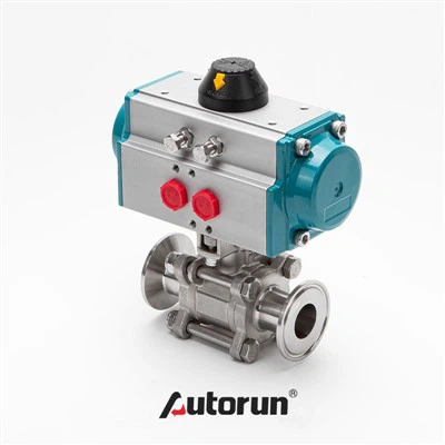 Pneumatic Sanitary Clamp Ball Valve